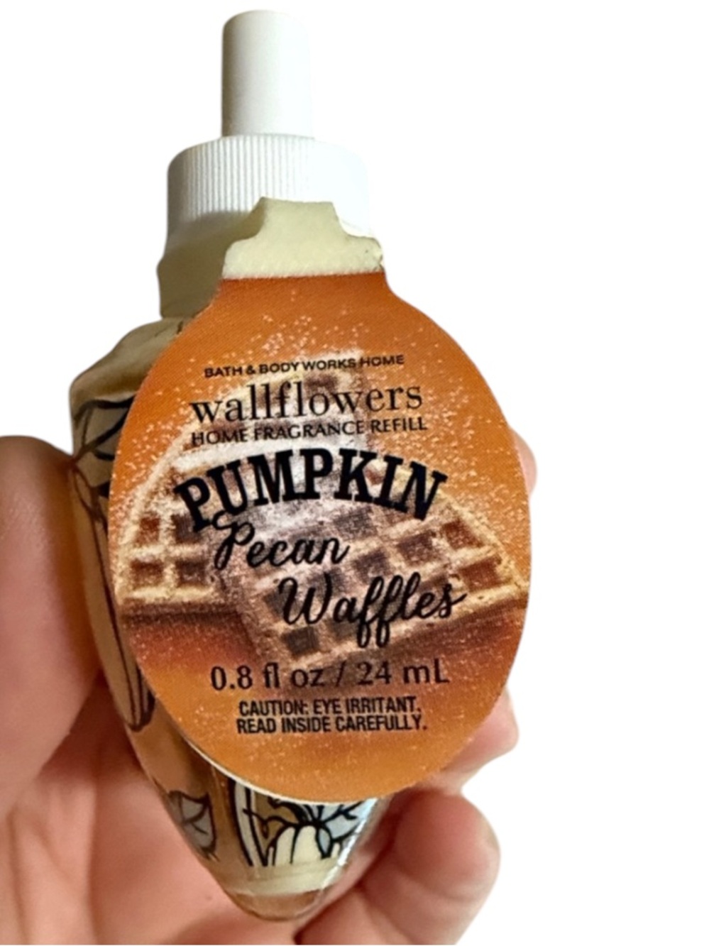 Bath & Body Works Wallflowers Pumpkin Pecan Waffles Refill - Orange, White